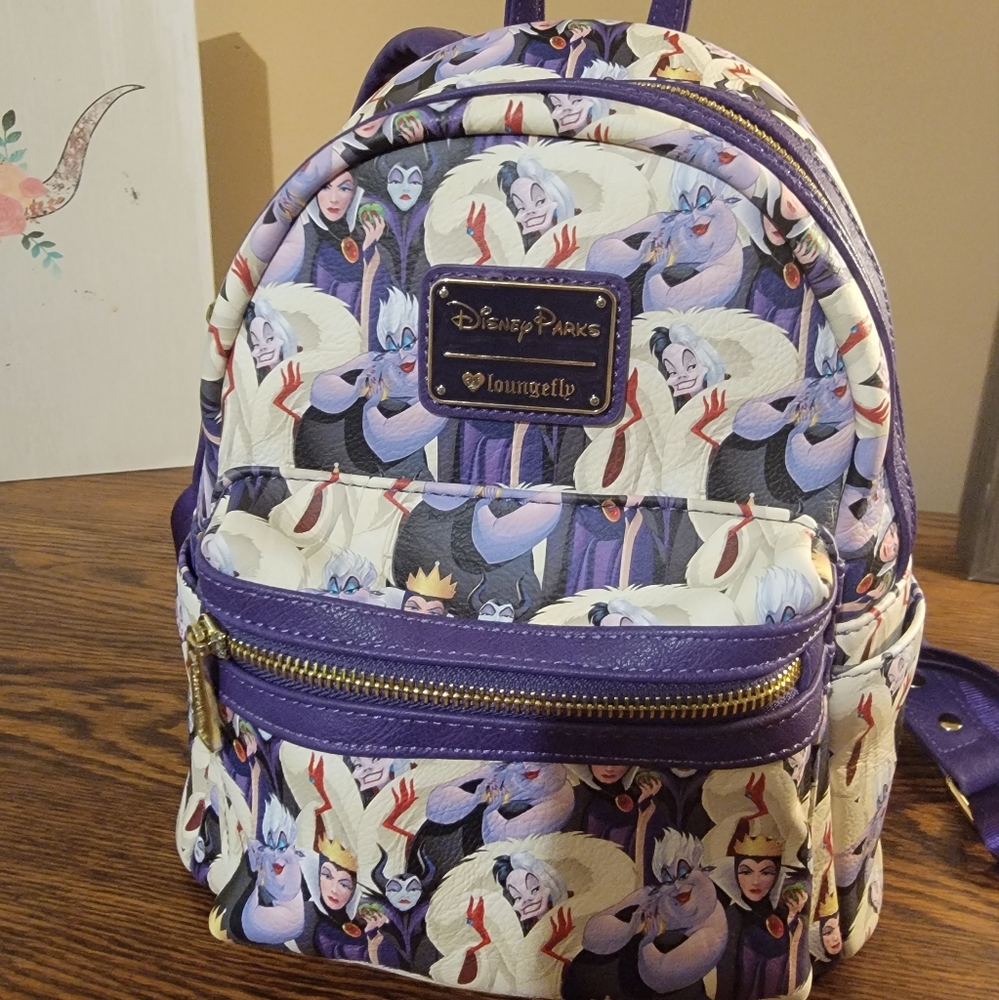 Disney Loungefly Villains Mini Backpack